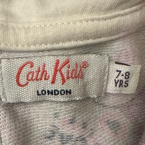 Cath Kids London Colorful Cat Print Dress with White Collar London Babydoll - Picture 5 of 5